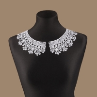 Воротник пришивной, гипюровый, 23 &times; 7,5 см, цвет белый