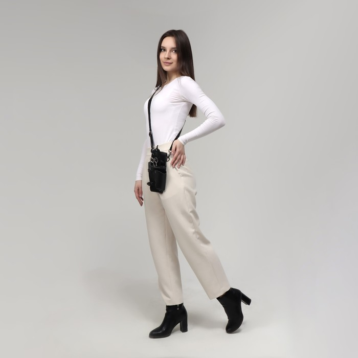 Сумка для мастера, 23 &times; 12 см, длина ремня 119 см, цвет чёрный