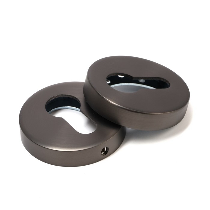 Накладка на цилиндровый механизм LOCKLAND, круглая, цвет графит, комплект Накладка на цилиндровый механизм LOCKLAND, круглая, цвет графит, комплект