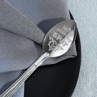 Ложка чайная с гравировкой &laquo;Любимый брат&raquo;, на подарочной открытке, 3 х 14 см.