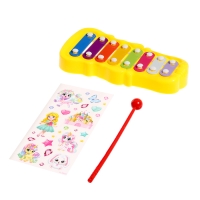 Металлофон фигурный, цвет МИКС Металлофон фигурный, цвет МИКС