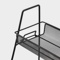 Этажерка 2х-ярусная Доляна, 31&times;17&times;32,5 см, цвет чёрный