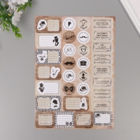 Наклейки на подарки "Джентльменский набор" 21х29,7 см Наклейки на подарки "Джентльменский набор" 21х29,7 см