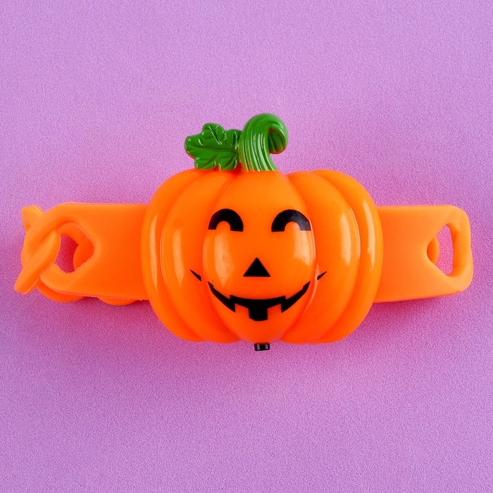 Браслет световой &laquo;Тыква&raquo;, виды МИКС