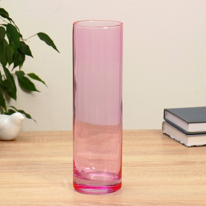 Ваза "Розовая светлая "  26,5 см, d-7,5см