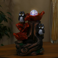 Фонтан настольный &laquo;Совушки&raquo;, 21&times;28 см, с подсветкой
