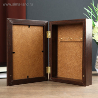 Ключница "Home черный-золото" венге 15х21 см Ключница "Home черный-золото" венге 15х21 см