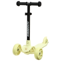 Самокат детский GRAFFITI Baby 24, колёса PU 120/10 мм, цвет жёлтый Самокат детский GRAFFITI Baby 24, колёса PU 120/10 мм, цвет жёлтый