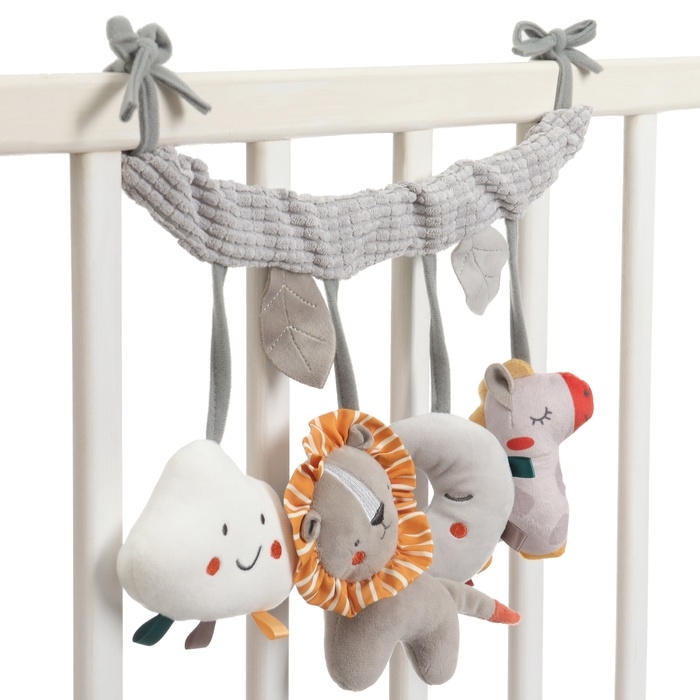 Растяжка на кроватку/коляску &laquo;Леон&raquo;, с погрем, пищалкой, Крошка Я