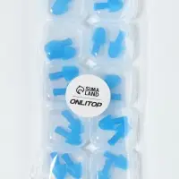 Беруши, 2.5&times;1 см, в футляре, фасовка 10 шт., силиконовые, МИКС