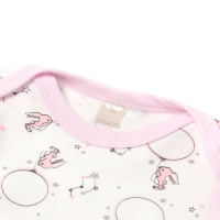 Боди с длинным рукавом, цвет розовый/зайцы, рост 74 Боди с длинным рукавом, цвет розовый/зайцы, рост 74