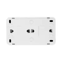 Выключатель с розеткой горизонтальный TANGO, 16 А, 1 клавиша + розетка, IP 20, открытой проводки с з