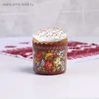 Форма бумажная для кулича &laquo;Жостово&raquo;, 7&times;6 см, МИКС