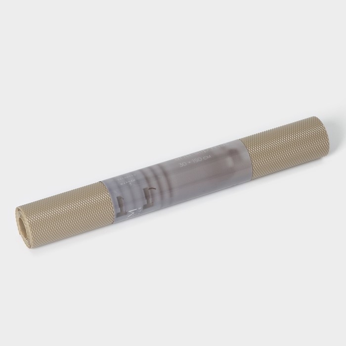 Коврик противоскользящий LaDо́m Elegiam, 30&times;150 см, цвет бежевый