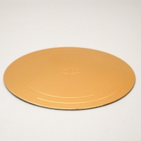 Подложка усиленная, 22 см, золото-жемчуг, 3,2 мм, набор 10 шт.