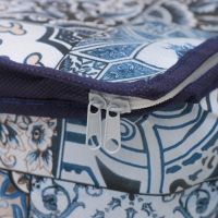 Кофр для хранения вещей Доляна &laquo;Мозаика&raquo;, 45&times;30&times;20 см, цвет синий