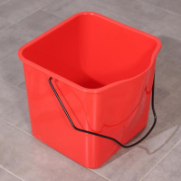 Тележка уборочная одноведерная, с отжимом, 23 л, хромированная рама