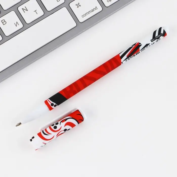 Ручка пластик с колпачком шариковая &laquo;Russian&raquo;, синяя паста, 0.7 мм