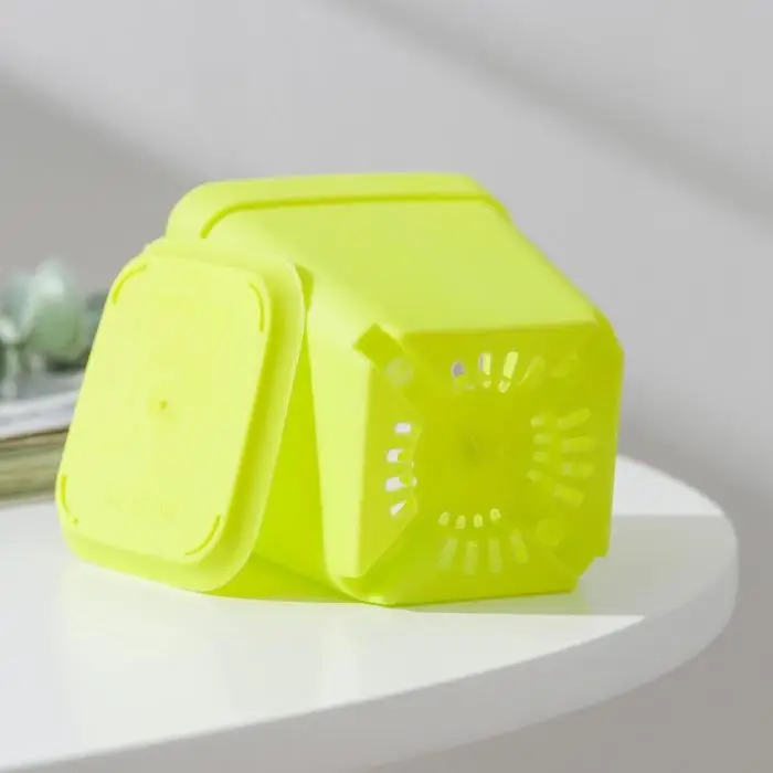 Горшок для цветов с поддоном, 7&times;7&times;7.5 см, 200 мл, пластиковый, МИКС