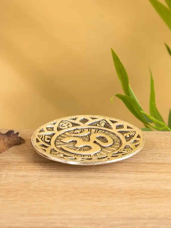 Подставка под благовония "ОМ" алюминий