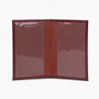 Обложка на военный билет, &laquo;Кайман&raquo;, с гербом РФ, красная