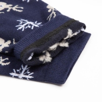 Носки новогодние мужские &laquo;Олени и снежинки&raquo; цвет синий, размер 27