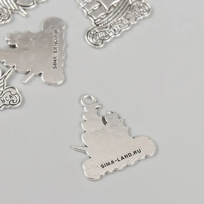 Металлический элемент, декоративная подвеска &laquo;Арт Узор. Корабль: Поднять паруса&raquo;, 2.3&times;2.5 см