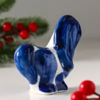 Сувенир "Конь Жаркий",9х5 см, гжель