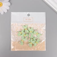 Декор для творчества пластик "Зелёный хвост русалки" набор 12 шт 2,3х1,4 см