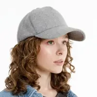 Бейсболка Woolridge, серый меланж