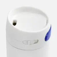 Термостакан X1 с цветной кнопкой, белый с синим