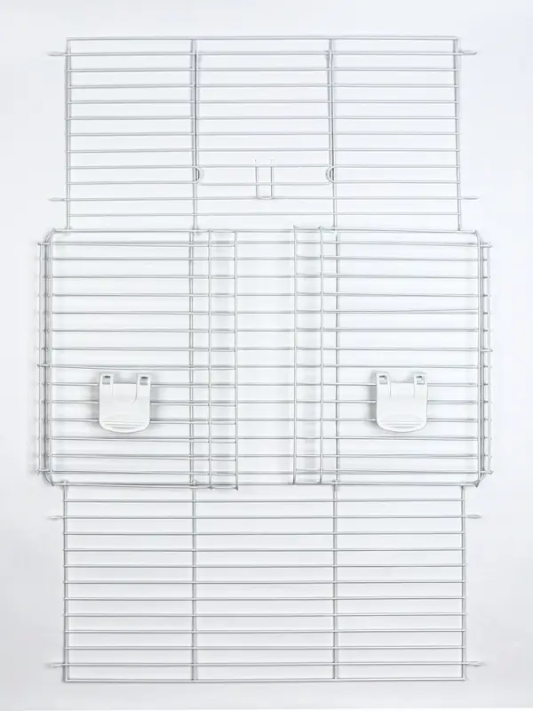 Клетка усиленная для кроликов, 60 х 36 х 40 см, серая