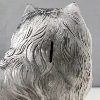 Копилка "Котёнок белый", 33,5х44,5х24 см