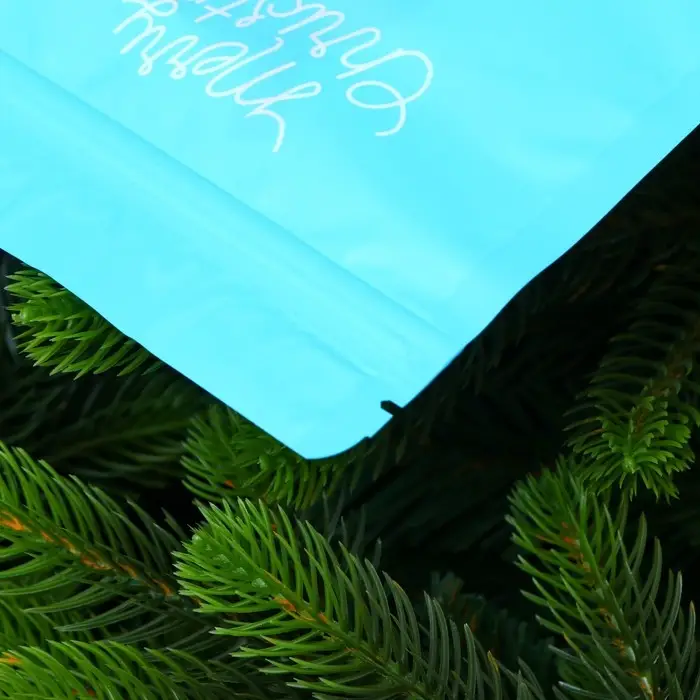 Пакет подарочный, с zip-lock застежкой, "Снеговик с шарфом", 16 х 21,5 &plusmn; 1см.