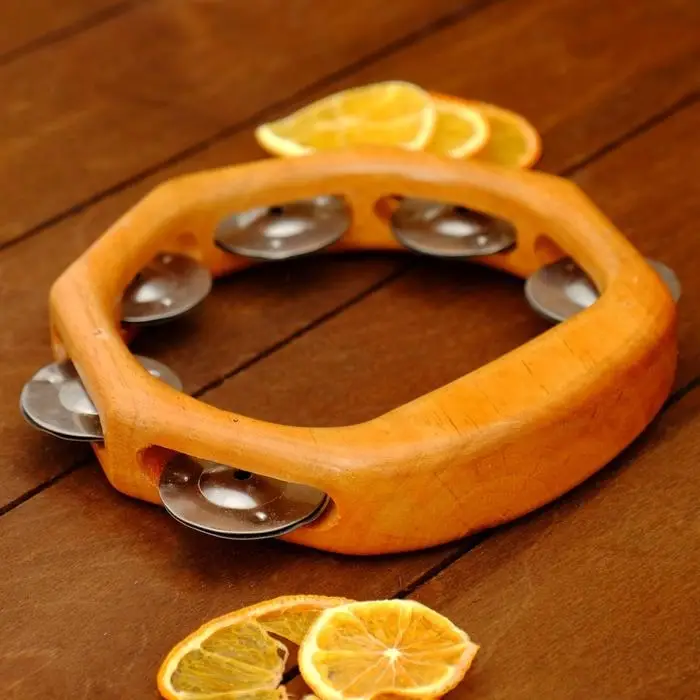 Сувенирный музыкальный инструмент "Тамбурин" 17х16х3 см