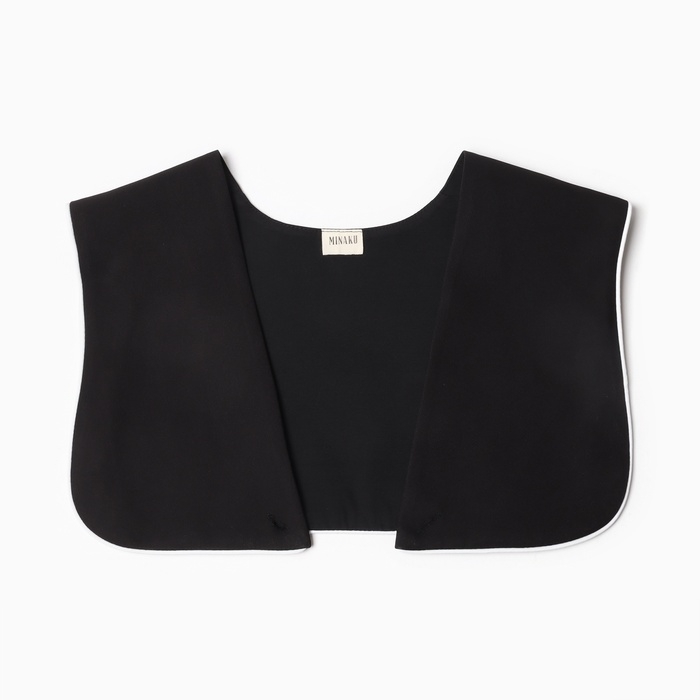 Пиджак женский с накидкой MINAKU: Casual Collection  цвет черный, р-р 50