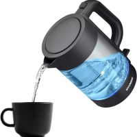 Чайник HYK-G7707 1.7л. 2200Вт графит