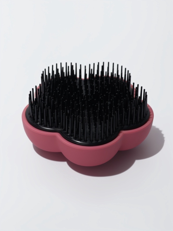 Расчёска массажная «Цветок», 8.5×4 см, розовая Расчёска массажная «Цветок», 8.5×4 см, розовая