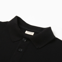 Футболка детская поло MINAKU: Basic line цвет черный, рост 122 Футболка детская поло MINAKU: Basic line цвет черный, рост 122