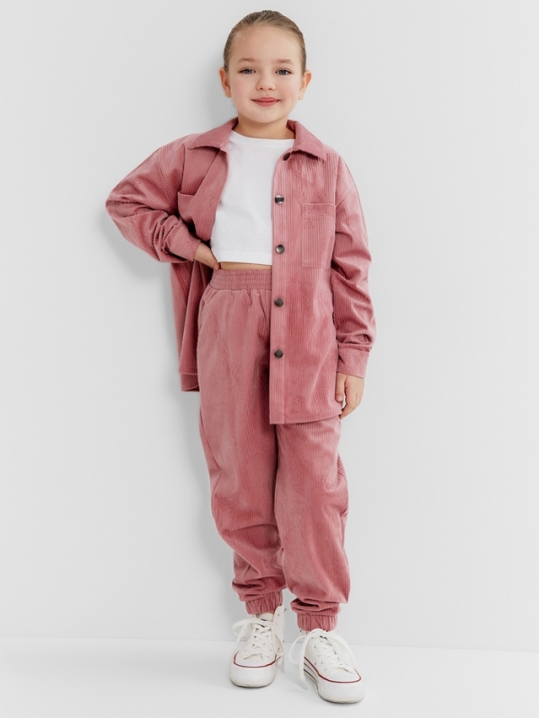 Костюм детский KAFTAN "Velvet", р. 30 (98-104), розовый
