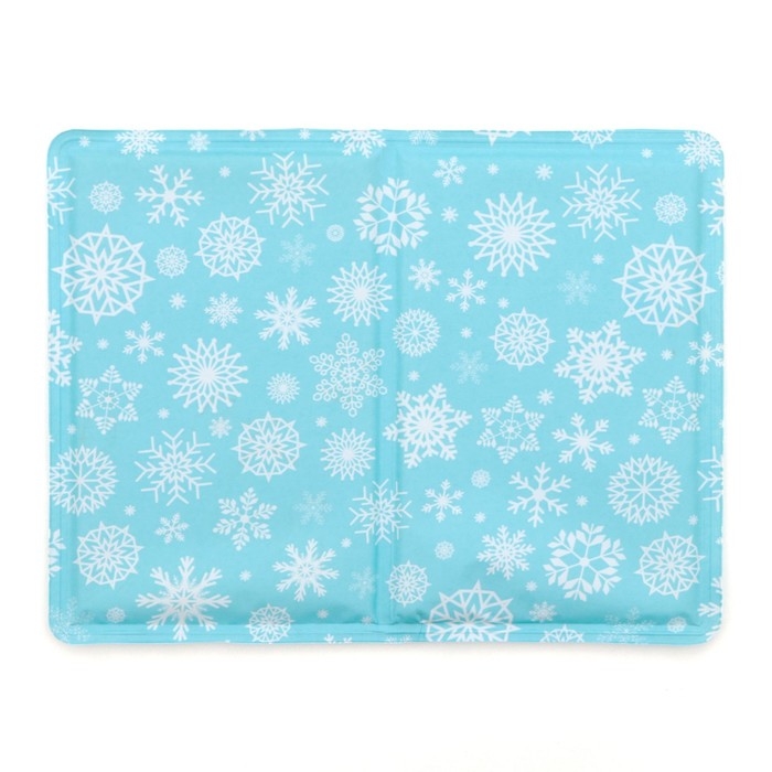 Коврик охлаждающий (гель), 40 х 30 см, снежинки