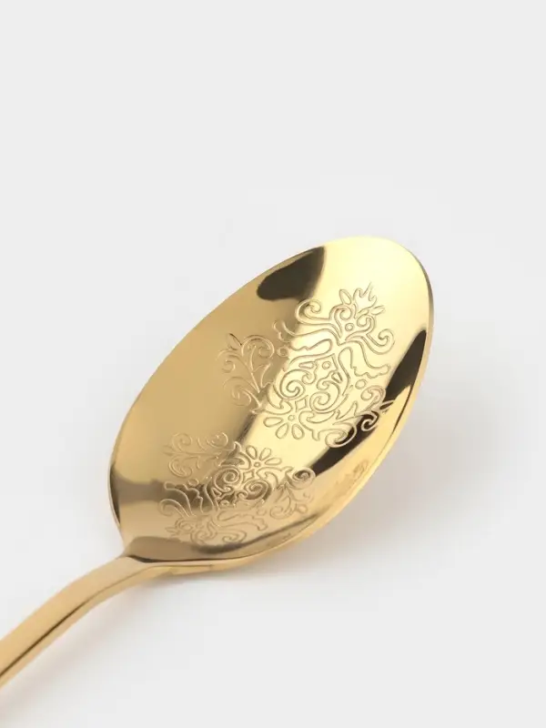 Набор ложек столовых 6 шт "Эмили" 20,5 см, цвет золото