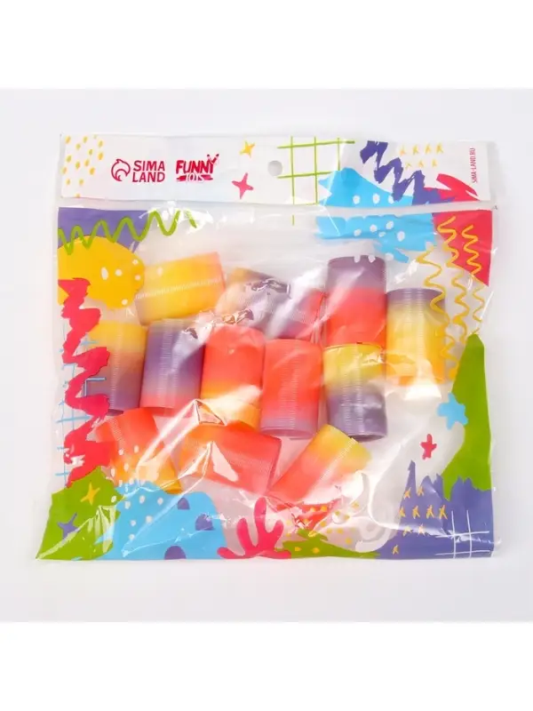 Пружинка радуга &laquo;Спиралька&raquo;, d=3 см, МИКС