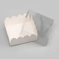 Коробка для печенья, белая, 7&times;7&times;3 см