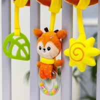 Растяжка - спираль &laquo;Олененок Бемби&raquo;, прорезыватель, пищалка, погремушка, р-р 12-56