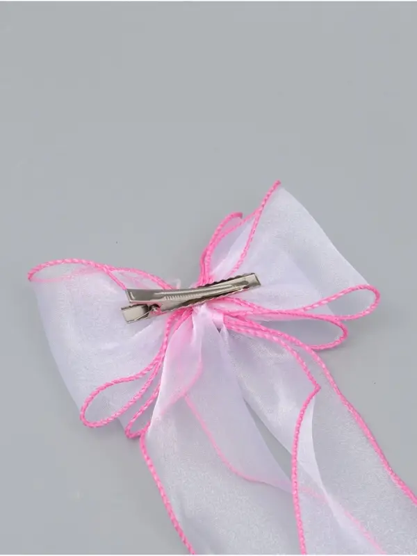 Бант для волос на заколке розовый, Винкс