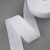 Шторная лента классическая, матовая, 6 см, 50 &plusmn; 1 м, цвет белый