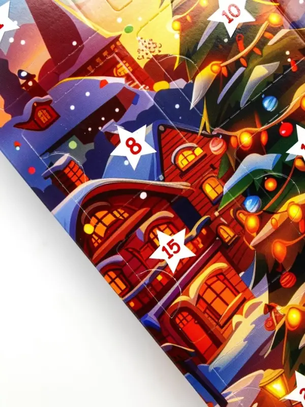 Адвент календарь новогодний с мёдом &laquo;С Новым Годом&raquo;, облепиха, кедровые орешки, малина, цитрус, клубника