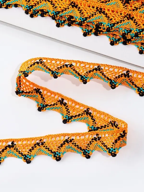 Тесьма &laquo;Уголки&raquo;, ширина 2 см., намотка 25 м., цвет оранжевый