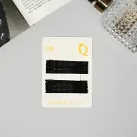 Невидимки для волос &laquo;Классика&raquo;, набор 20 шт., рельеф, 6 см, чёрные